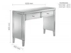 Birlea Birlea Valencia Mirrored 2 Drawer Sideboard