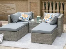 Ideal Products Ideal Products Nevada 5 Piece Transformation Rattan Garden Set