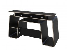 Birlea Birlea Onyx Black and Blue Computer Desk