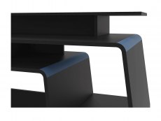 Birlea Birlea Onyx Black and Blue Computer Desk