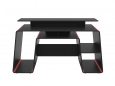 Birlea Birlea Onyx Black and Red  Computer Desk
