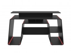 Birlea Birlea Onyx Black and Red Computer Desk