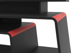 Birlea Birlea Onyx Black and Red Computer Desk