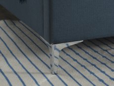 Birlea Birlea Finn 5ft King Size Steel Blue Upholstered Fabric Bed Frame