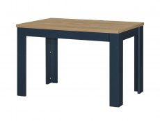Birlea Birlea Highgate Navy and Oak Dining Table and 2 Bench Set (Flat Packed)