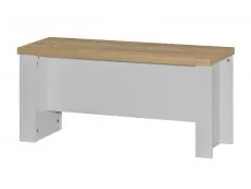Birlea Birlea Highgate Grey and Oak Dining Table and 2 Bench Set