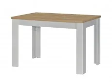 Birlea Highgate Grey and Oak Dining Table and 2 Bench Set