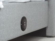 Birlea Birlea Plaza 5ft King Size Grey Upholstered Fabric TV Bed Frame