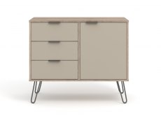 Core Products Core Augusta Driftwood and Calico 1 Door 3 Drawer Small Sideboard (Flat Packed)