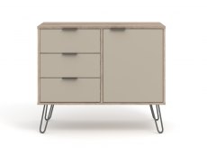 Core Products Core Augusta Driftwood and Calico 1 Door 3 Drawer Small Sideboard (Flat Packed)