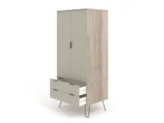 Core Core Augusta Driftwood and Calico 2 Door 2 Drawer Double Wardrobe