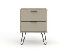 Core Products Core Augusta Driftwood and Calico 2 Drawer Bedside Cabinet (Flat Packed)