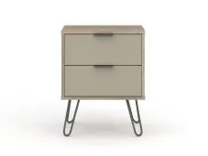 Core Core Augusta Driftwood and Calico 2 Drawer Bedside Table