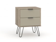 Core Products Core Augusta Driftwood and Calico 2 Drawer Bedside Cabinet (Flat Packed)