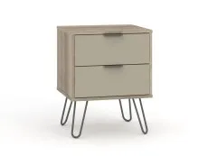 Core Core Augusta Driftwood and Calico 2 Drawer Bedside Table