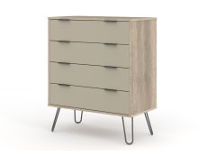 Core Products Core Augusta Driftwood and Calico 4 Drawer Chest of Drawers (Flat Packed)