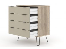Core Products Core Augusta Driftwood and Calico 4 Drawer Chest of Drawers (Flat Packed)