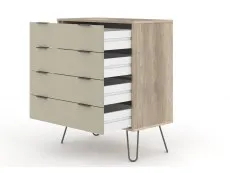 Core Products Core Augusta Driftwood and Calico 4 Drawer Chest of Drawers