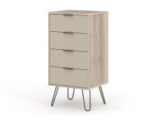 Core Products Core Augusta Driftwood and Calico 4 Drawer Narrow Chest of Drawers (Flat Packed)