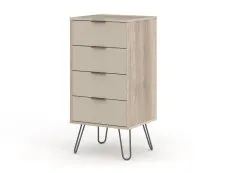 Core Products Core Augusta Driftwood and Calico 4 Drawer Narrow Chest of Drawers