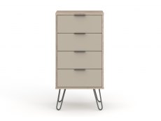 Core Products Core Augusta Driftwood and Calico 4 Drawer Narrow Chest of Drawers (Flat Packed)