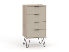 Core Products Core Augusta Driftwood and Calico 4 Drawer Narrow Chest of Drawers (Flat Packed)
