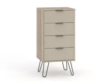 Core Products Core Augusta Driftwood and Calico 4 Drawer Narrow Chest of Drawers