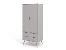 Core Products Core Augusta Grey 2 Door 2 Drawer Double Wardrobe (Flat Packed)