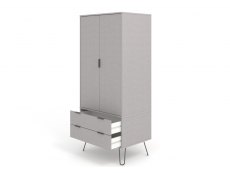Core Products Core Augusta Grey 2 Door 2 Drawer Double Wardrobe (Flat Packed)