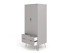 Core Core Augusta Grey 2 Door 2 Drawer Double Wardrobe