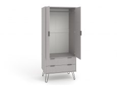 Core Products Core Augusta Grey 2 Door 2 Drawer Double Wardrobe (Flat Packed)