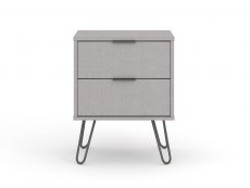 Core Products Core Augusta Grey 2 Drawer Bedside Cabinet (Flat Packed)