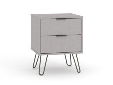 Core Products Core Augusta Grey 2 Drawer Bedside Cabinet (Flat Packed)