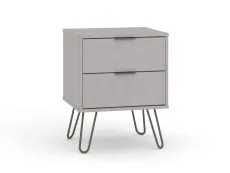 Core Core Augusta Grey 2 Drawer Bedside Table