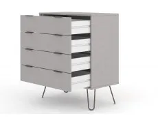 Core Core Augusta Grey 4 Drawer Chest of Drawers