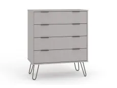 Core Core Augusta Grey 4 Drawer Chest of Drawers