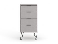 Core Products Core Augusta Grey 4 Drawer Narrow Chest of Drawers (Flat Packed)