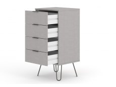 Core Products Core Augusta Grey 4 Drawer Narrow Chest of Drawers (Flat Packed)