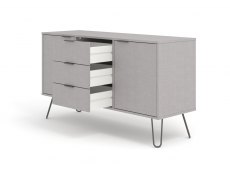 Core Products Core Augusta Grey Medium Sideboard with 2 Door 3 Drawer (Flat Packed)