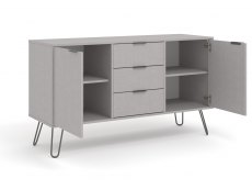 Core Products Core Augusta Grey Medium Sideboard with 2 Door 3 Drawer (Flat Packed)
