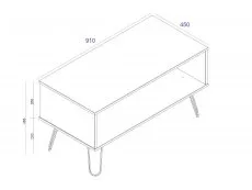 Core Core Augusta Grey Open Coffee Table