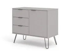 Core Products Core Augusta Grey Small Sideboard with 1 Door 3 Drawer