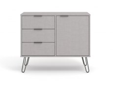 Core Products Core Augusta Grey Small Sideboard with 1 Door 3 Drawer (Flat Packed)