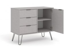 Core Products Core Augusta Grey Small Sideboard with 1 Door 3 Drawer (Flat Packed)