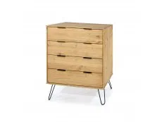 Core Core Augusta Waxed Pine 4 Drawer Chest of Drawers