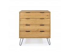 Core Products Core Augusta Waxed Pine 4 Drawer Chest of Drawers (Flat Packed)