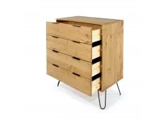 Core Core Augusta Waxed Pine 4 Drawer Chest of Drawers