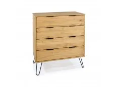Core Core Augusta Waxed Pine 4 Drawer Chest of Drawers