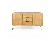 Core Products Core Augusta Waxed Pine Medium Sideboard with 2 Doors 3 Drawers