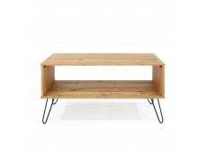 Core Augusta Waxed Pine Open Coffee Table (Flat Packed)